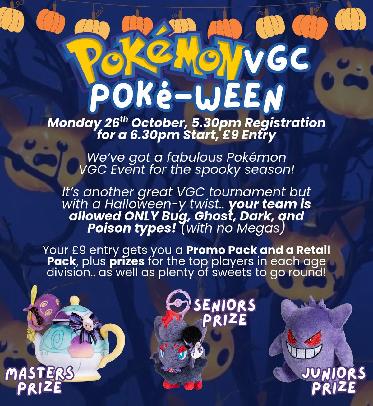 TICKET: The Lodge Pokémon VGC Pokéween - 26/10/26