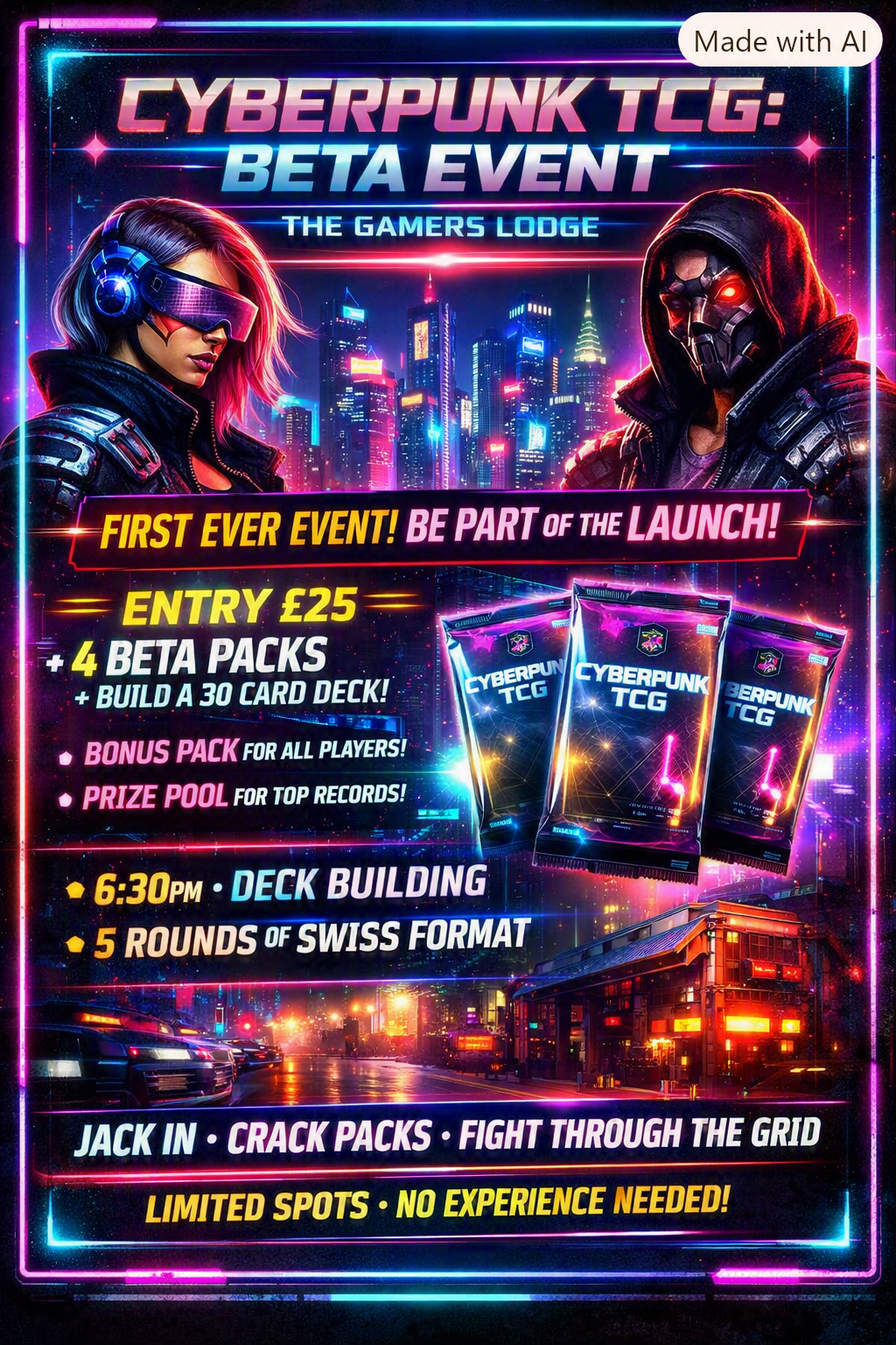 TICKET: Cyberpunk TCG: Beta Event - Tuesday 15/09/2026
