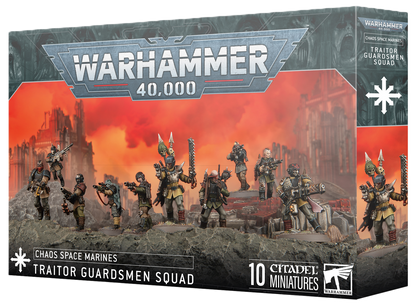 Warhammer 40K: Chaos Space Marines Traitor Guardsmen Squad - PRE-ORDER - Release Date - 08/11/25