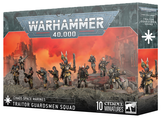 Warhammer 40K: Chaos Space Marines Traitor Guardsmen Squad - PRE-ORDER - Release Date - 08/11/25
