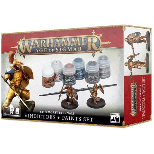 Warhammer AOS - Stormcast Eternals: Vindictors & Paint Set
