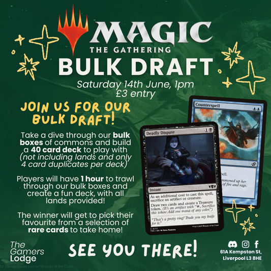 Event Ticket 14th JUNE 2025 - MTG Bulk Draft