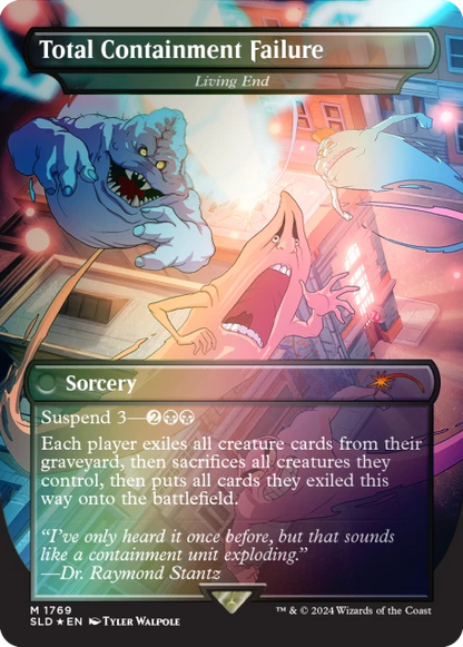 total containment failure secret lair mtg foil card front with art